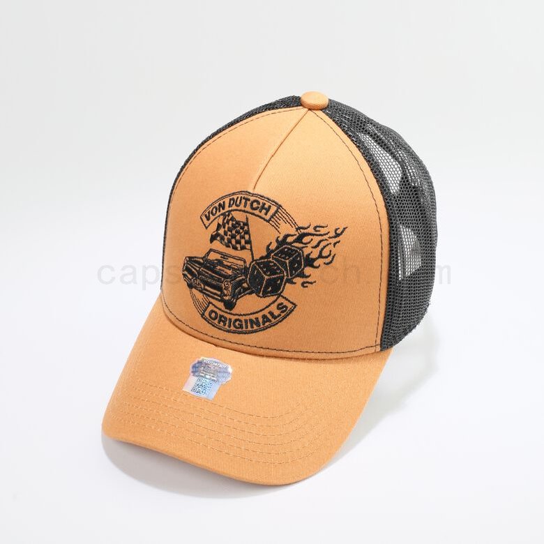 (image for) Onlineverkauf Von Dutch Originals -Trucker Chicago Cap, camel/black F0817888-01407 81% reduziert
